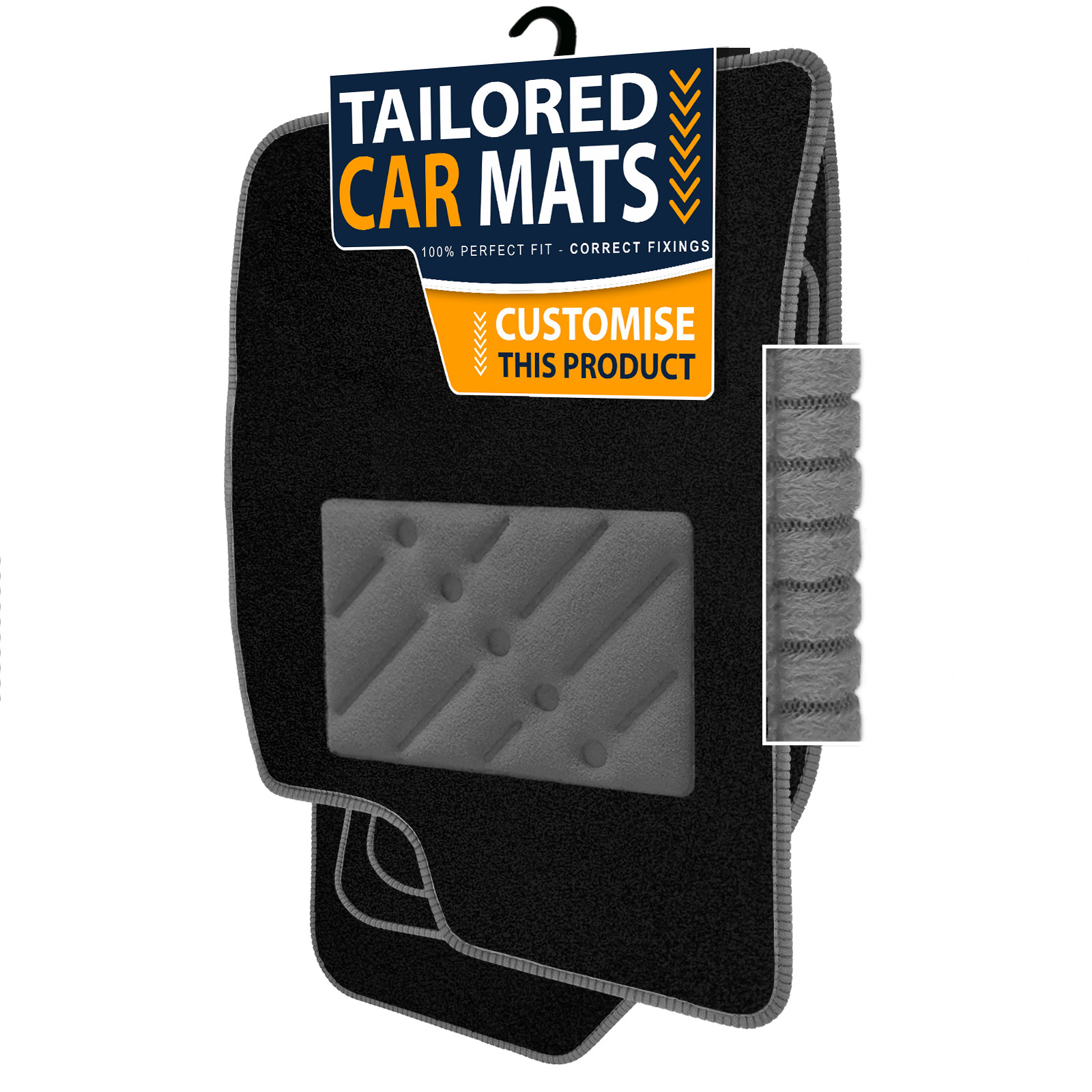 Floor mats rubber mats for Cupra Ateca mat car mats fit black